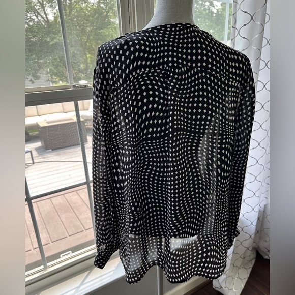 Classiques Entier Silk Blouse top shirt size XL - Picture 4 of 8